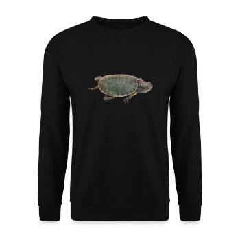 turtle schildkroete tiere animals4 - Unisex Pullover - Schwarz - Vorne - Alina (178cm) & Michal (187cm)