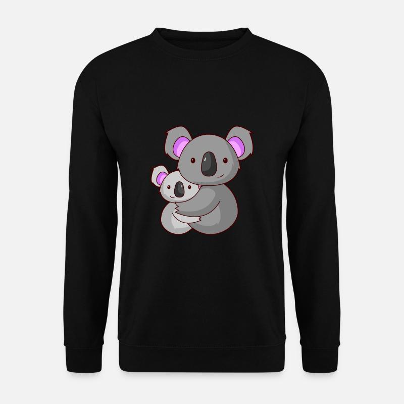 Koalabär Koala kuscheln Eltern Geschenk Australien - Unisex Pullover - Schwarz