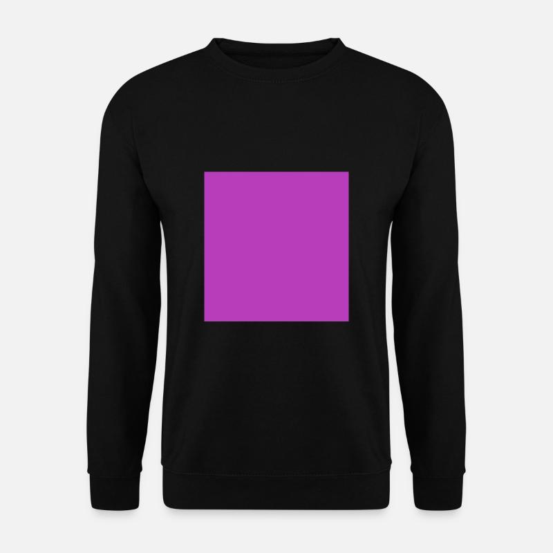 Viereck lila pink Form einfach Geometrie - Unisex Pullover - Schwarz