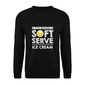 Lustiger Tischtennis Spruch Tischtennis - Unisex Pullover - Schwarz - Vorne - Alina (178cm) & Michal (187cm)