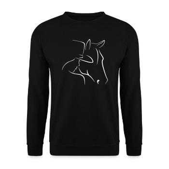 Countrygirl - Sweat-shirt Unisexe - noir - Devant - Alina (178cm) & Michal (187cm)