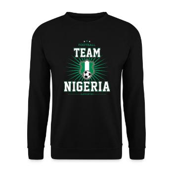 Nigéria - Sweat-shirt Unisexe - noir - Devant - Alina (178cm) & Michal (187cm)