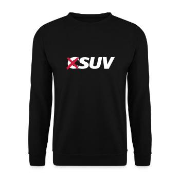 CSUV WENIGER AUTOS - Unisex Pullover - Schwarz - Vorne - Alina (178cm) & Michal (187cm)
