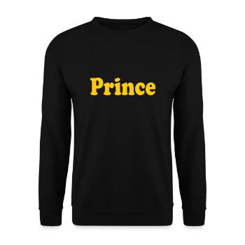 Prince - Unisex Pullover - Schwarz - Vorne - Alina (178cm) & Michal (187cm)