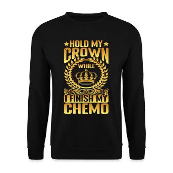 Tenez ma couronne pendant que je termine ma chimio 68 - Sweat-shirt Unisexe - noir - Devant - Alina (178cm) & Michal (187cm)