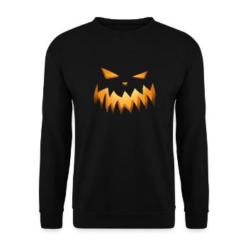 Halloween Costume, Monster - Unisex Sweatshirt - black - Front - Alina (178cm) & Michal (187cm)