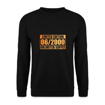 Édition Limitée 25ème Anniversaire - ꝏ Approvisionnement 06/2000 - Sweat-shirt Unisexe - noir - Devant - Alina (178cm) & Michal (187cm)