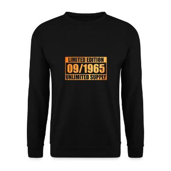 60e anniversaire édition limitée - ꝏ Approvisionnement 09/1965 - Sweat-shirt Unisexe - noir - Devant - Alina (178cm) & Michal (187cm)