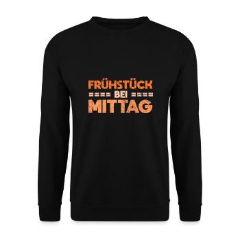Frühstück Bei Mittag - Unisex Pullover - Schwarz - Vorne - Alina (178cm) & Michal (187cm)