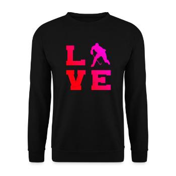 Hockey sur glace masculin Joueurs de hockey sur glace Hockey sur glace Spie - Sweat-shirt Unisexe - noir - Devant - Alina (178cm) & Michal (187cm)