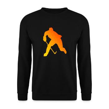 Joueuse de hockey sur glace Hockey sur glace Hockey sur glace - Sweat-shirt Unisexe - noir - Devant - Alina (178cm) & Michal (187cm)