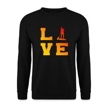Standup Paddle Hommes Stand up Pa - Sweat-shirt Unisexe - noir - Devant - Alina (178cm) & Michal (187cm)