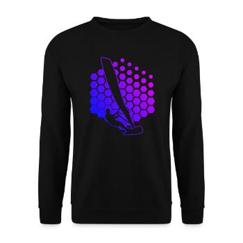 Women's Windsurfing Men's Surfing Windsurfer - Unisex Sweatshirt - black - Front - Alina (178cm) & Michal (187cm)