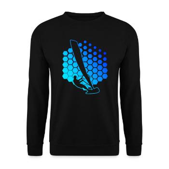 Planche à voile Femmes Planche à voile Surf Hommes Planche à voile - Sweat-shirt Unisexe - noir - Devant - Alina (178cm) & Michal (187cm)