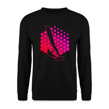 Windsurfer Surf Femmes Windsurf Hommes Surf - Sweat-shirt Unisexe - noir - Devant - Alina (178cm) & Michal (187cm)