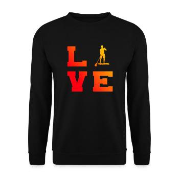 Standup Paddling Women's Standup Paddleboard - Unisex Sweatshirt - black - Front - Alina (178cm) & Michal (187cm)