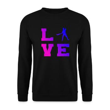 Pelote Basque Hommes Jai Alai Femmes Pelote vasca - Sweat-shirt Unisexe - noir - Devant - Alina (178cm) & Michal (187cm)