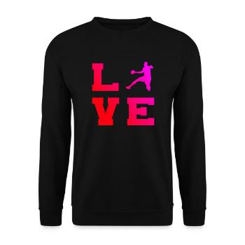 Joueurs de handball masculins Joueurs de handball Joueurs de handball Joueurs de handball - Sweat-shirt Unisexe - noir - Devant - Alina (178cm) & Michal (187cm)