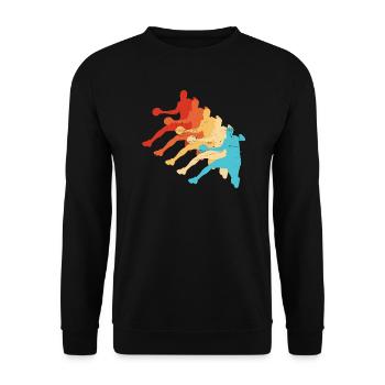 Joueurs de handball masculins Joueurs de handball féminins - Sweat-shirt Unisexe - noir - Devant - Alina (178cm) & Michal (187cm)