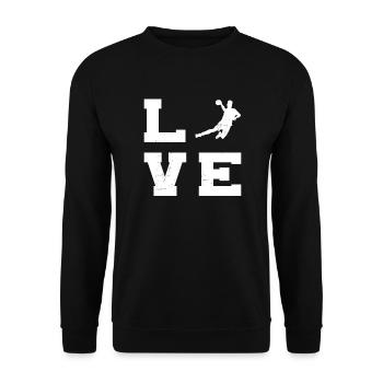 Handball féminin Hommes Joueurs de handball Jeux de handball - Sweat-shirt Unisexe - noir - Devant - Alina (178cm) & Michal (187cm)