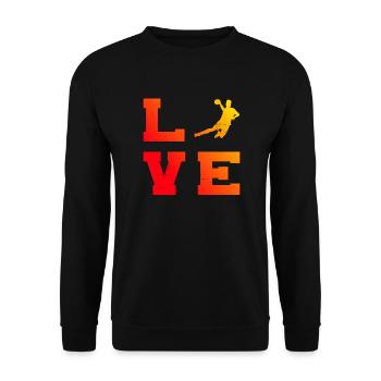 Joueuses de handball Masculins Jeux de Handball - Sweat-shirt Unisexe - noir - Devant - Alina (178cm) & Michal (187cm)