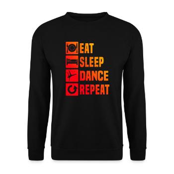 Bgirl Hommes Bboy Hiphop Break Dance Femmes - Sweat-shirt Unisexe - noir - Devant - Alina (178cm) & Michal (187cm)