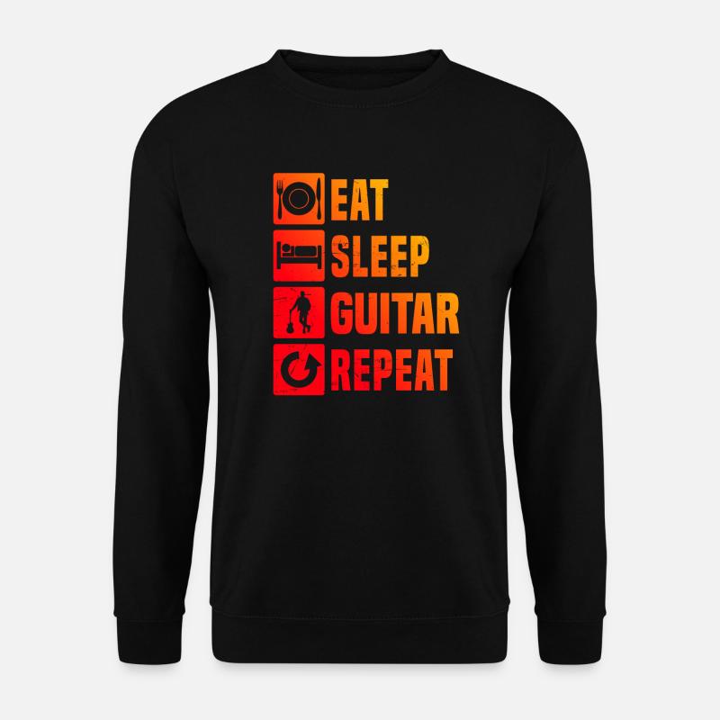 Guitar electronic guitar classical guitar - Unisex Sweatshirt - black