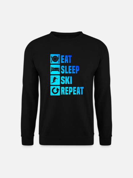 Skifahrer Skifahren Damen Freestyle Skifahrer - Unisex Pullover - Schwarz