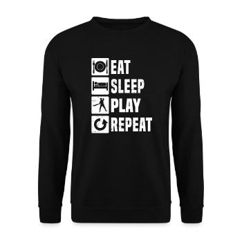 Jai Alai Hommes Pelote vasca Pelote Basque - Sweat-shirt Unisexe - noir - Devant - Alina (178cm) & Michal (187cm)