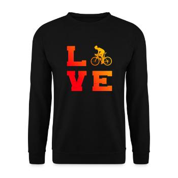 Vélo de route masculin Cyclismes de route Cyclisme sur route Cyclisme sur route - Sweat-shirt Unisexe - noir - Devant - Alina (178cm) & Michal (187cm)
