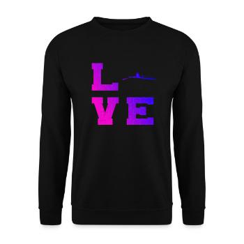 Rowing Herren Damen Rudern Ruderer - Unisex Pullover - Schwarz - Vorne - Alina (178cm) & Michal (187cm)