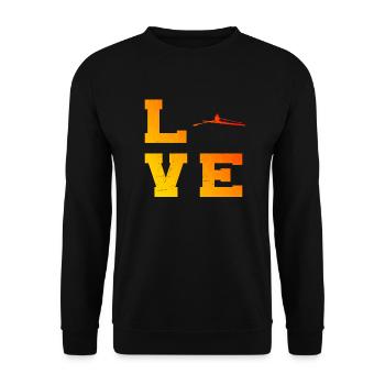 Aviron Hommes Rameur Aviron Femmes - Sweat-shirt Unisexe - noir - Devant - Alina (178cm) & Michal (187cm)