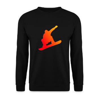Damen Snowboarding Snowboarder Snowboard Herren - Unisex Pullover - Schwarz - Vorne - Alina (178cm) & Michal (187cm)