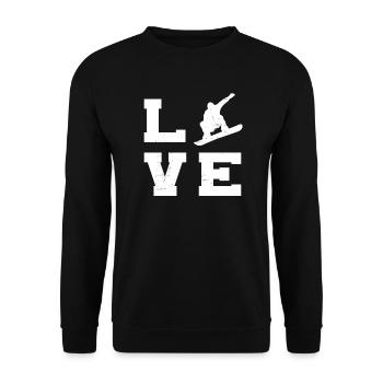 Snowboarding Damen Snowboard Herren Snowboarder - Unisex Pullover - Schwarz - Vorne - Alina (178cm) & Michal (187cm)