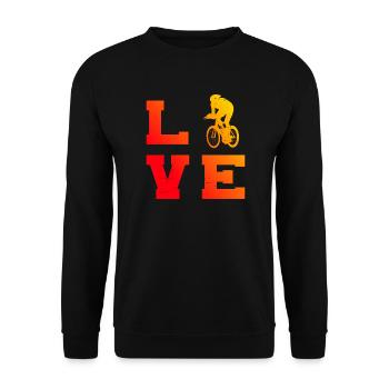 Vélo de course cycliste pour hommes et femmes - Sweat-shirt Unisexe - noir - Devant - Alina (178cm) & Michal (187cm)