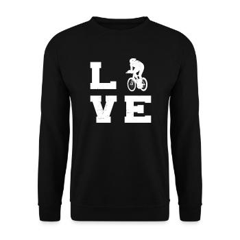 Vélo de route Cyclisme sur route Femme Homme - Sweat-shirt Unisexe - noir - Devant - Alina (178cm) & Michal (187cm)