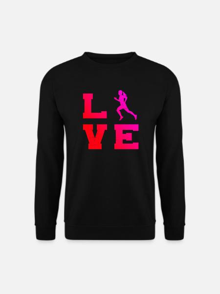 Joggen Laufen Fitness Damen Cross Country Running - Unisex Pullover - Schwarz