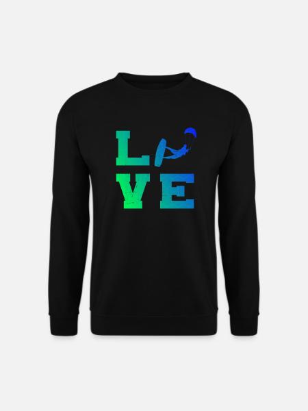 Kitesurf Femme Kitesurf Kitesurf Kitesurf Kitesurf - Sweat-shirt Unisexe - noir