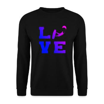 Kitesurf kitesurf kitesurf kitesurfer kite - Sweat-shirt Unisexe - noir - Devant - Alina (178cm) & Michal (187cm)