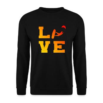 Kitesurfer Kitesurf Women Kiting Men Kite - Unisex Sweatshirt - black - Front - Alina (178cm) & Michal (187cm)