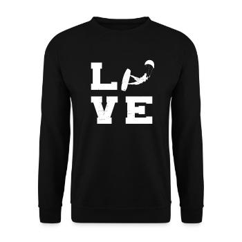 Kitesurfer Kitesurf Kite Kitesurfing Men - Unisex Sweatshirt - black - Front - Alina (178cm) & Michal (187cm)