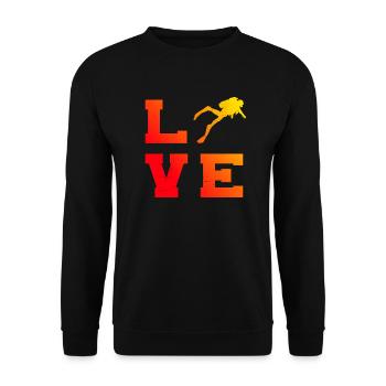 Plongeur Plongeur Hommes Plongée Libre Plongée Plongée - Sweat-shirt Unisexe - noir - Devant - Alina (178cm) & Michal (187cm)