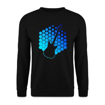 Guitare Homme Guitariste Guitare Femmes Gitarris - Sweat-shirt Unisexe - noir - Devant - Alina (178cm) & Michal (187cm)