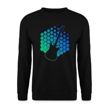 Guitariste Femme Guitariste Homme Guitariste - Sweat-shirt Unisexe - noir - Devant - Alina (178cm) & Michal (187cm)