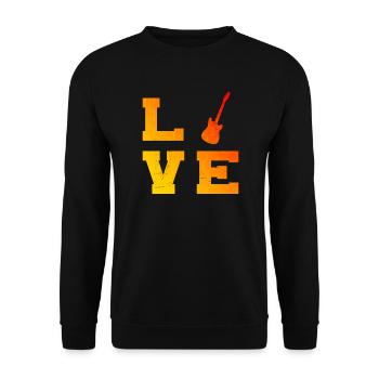 Guitariste Guitare Femmes Guitariste Hommes - Sweat-shirt Unisexe - noir - Devant - Alina (178cm) & Michal (187cm)