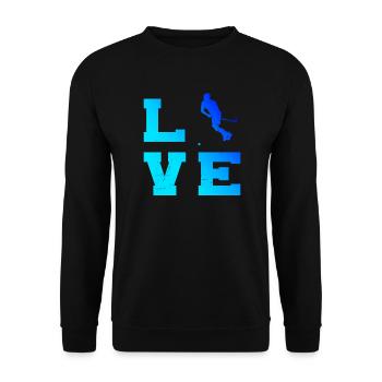 Hockey Floorball Unihockeyspielen Innebandy - Unisex Pullover - Schwarz - Vorne - Alina (178cm) & Michal (187cm)