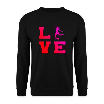 Women's Football Matches Football Players - Unisex Sweatshirt - black - Front - Alina (178cm) & Michal (187cm)