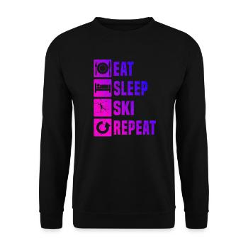 Cross Country Men Women Cross Country Skate Cross Country Skat - Unisex Sweatshirt - black - Front - Alina (178cm) & Michal (187cm)