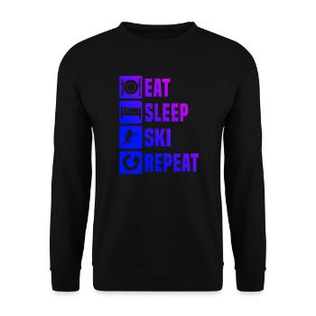 Skieur acrobatique Skieur Ski Ski Stunt Ski Ski - Sweat-shirt Unisexe - noir - Devant - Alina (178cm) & Michal (187cm)