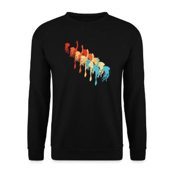 Scuba Diver Diving Diver Plongeurs en apnée - Sweat-shirt Unisexe - noir - Devant - Alina (178cm) & Michal (187cm)